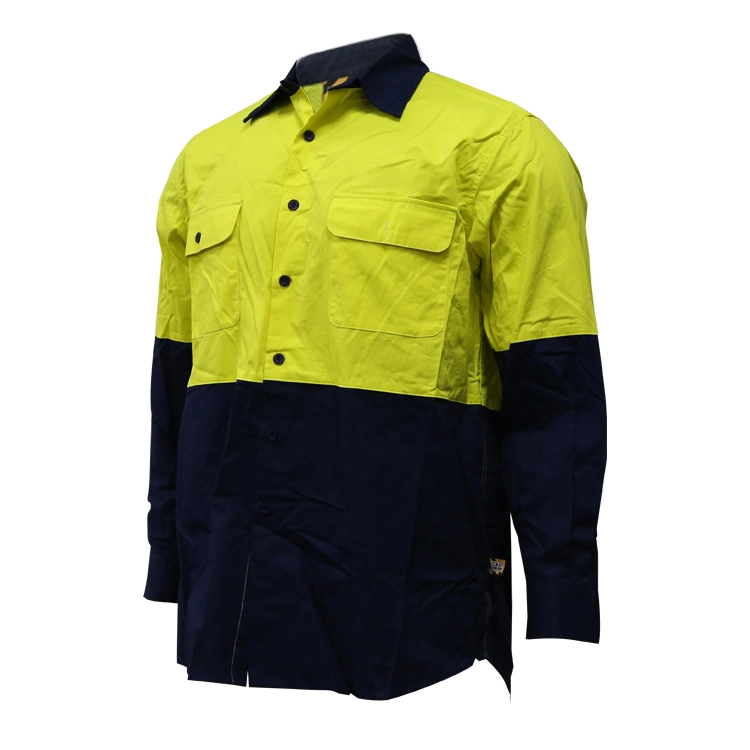 High Tear Strength Customization Work Shirt Jacket for Factory Industrial Working Safety