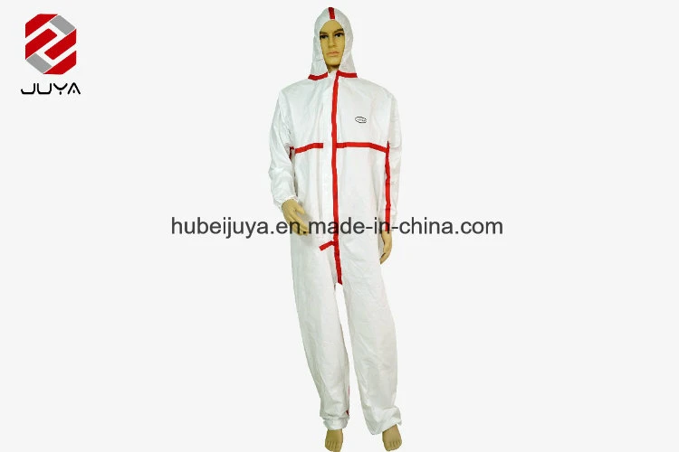 Working Disposable Overalls Chemcail Resistant Laboratory Test Cleaning Workwear