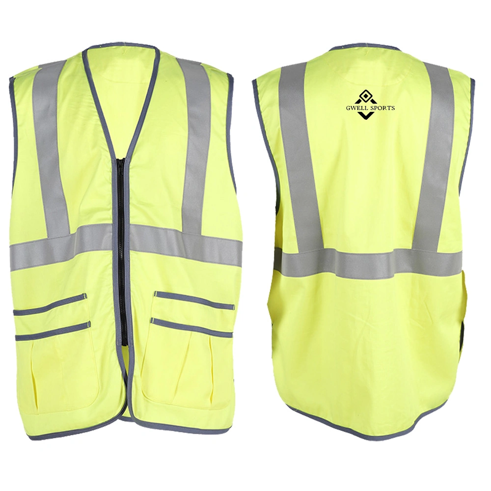 Wholesale Fire Resistant Cotton Nylon Hi Vis Safety Vest Workwear