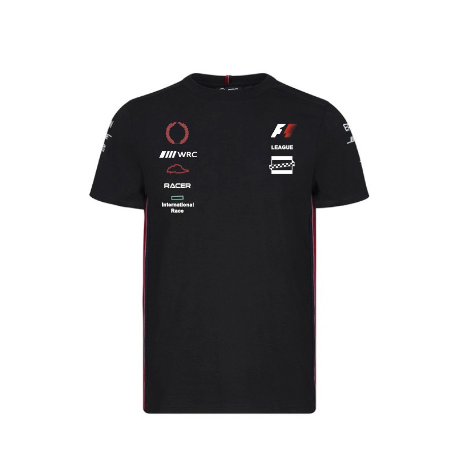 2021 New F1 Racing Team Short Sleeve T-Shirt Polo Shirt Lapel Print Car Overalls Custom