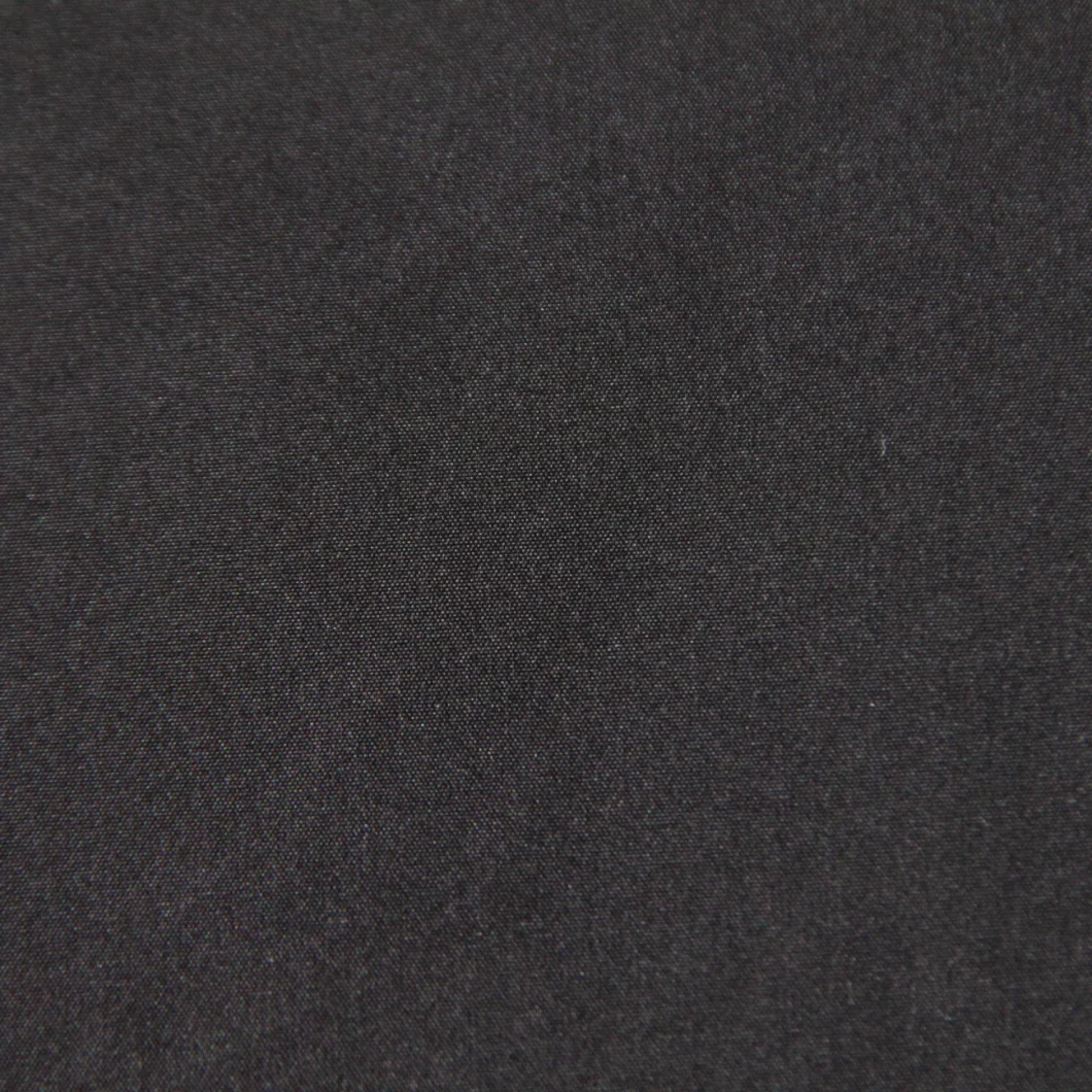Warm Keep Aluminum Laminate 50d Polyester Black Microfiber Woven Fabric for Jackets/Shell/Down/Parka/Uniform