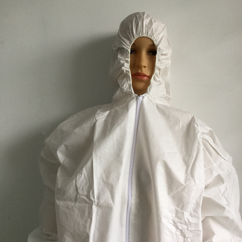 Disposable Aprons Protective Clothing Non-Woven Protect Skin Clothing Plastic Gowns Unisex Fluid Resistant Coverall