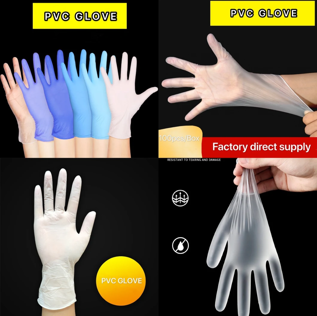 Transparent Clear Household Plastic PE Apron PVC Disposable Gloves Waterproof and Oilproof HDPE LDPE Disposable Apron