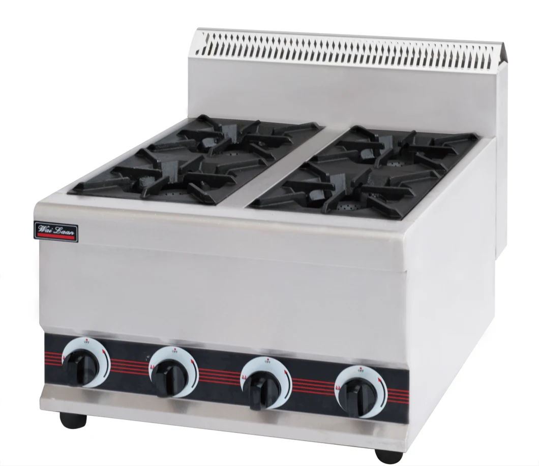 Counter Top Restaurant Equipment Gas Cooking Range Cookware Wps-4