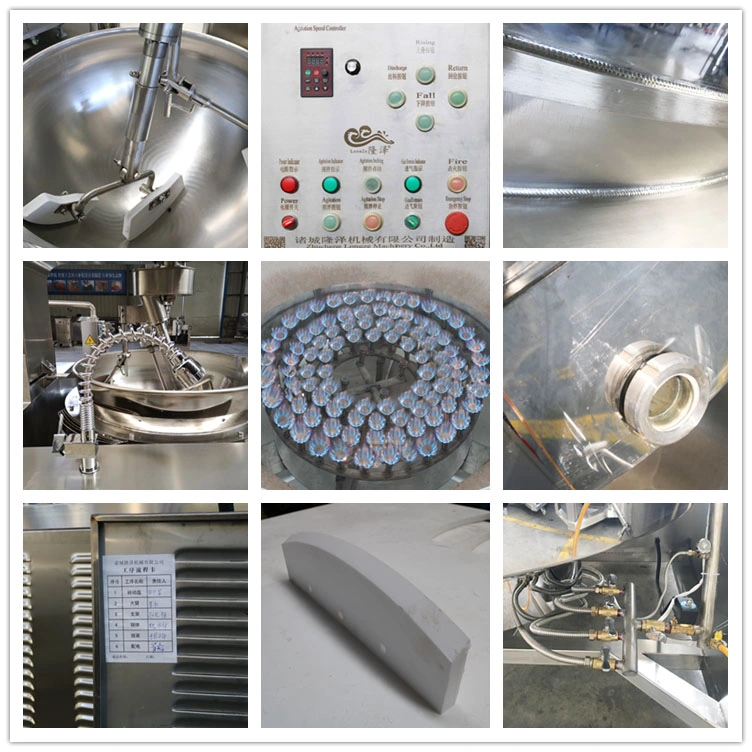China Factory Tomato Sauce Cooking Mixer Machine Gas Cooking Kettle with Mixer Industrial Cooking Machine Mixer