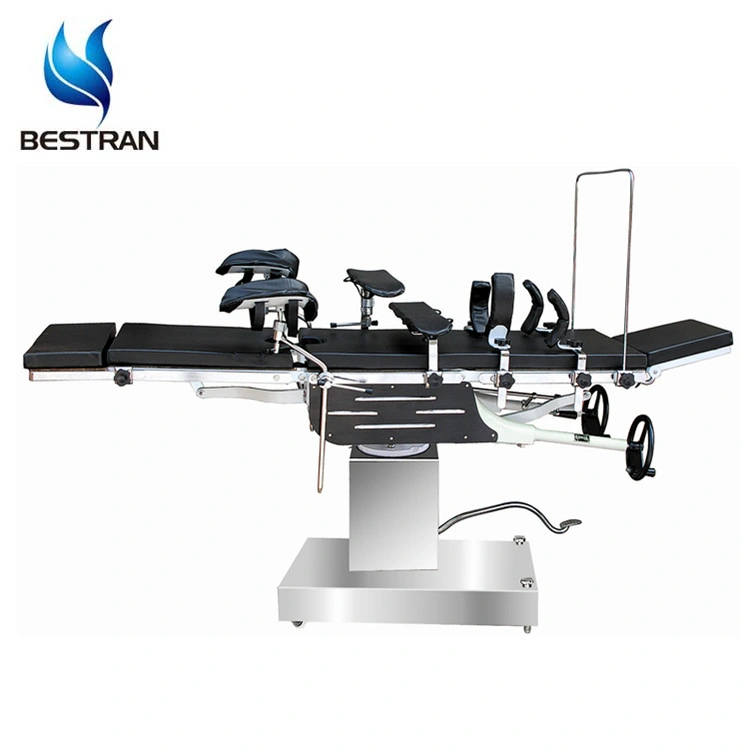 Hospital Head-Controlled Universal Manual Operating Table Surgical Operation Table Operation Theater Beds