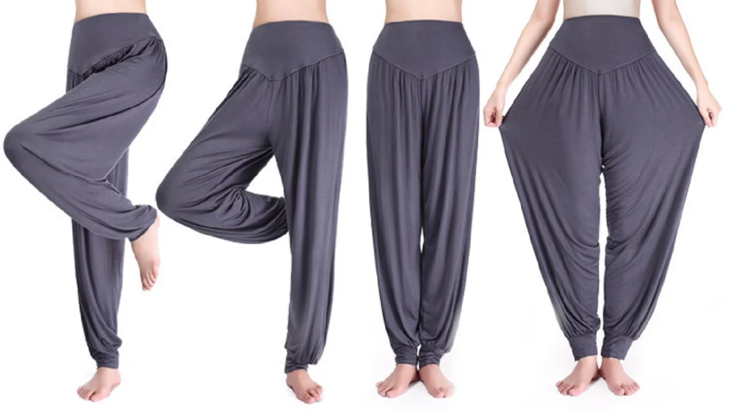 Women Modal Cotton Soft Yoga Pants Sports Dance Harem Pants Loose Pants Casual Pants Esg13624