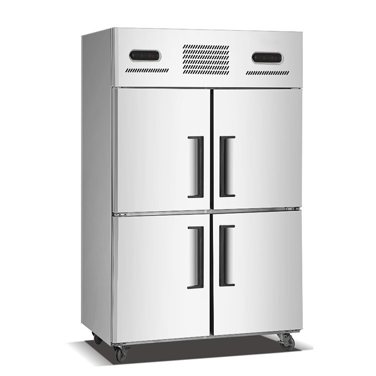 Smeta 4 Doors Stainless Steel Commercial Chef Restaurant Kitchen Upright Cabinet Freezer