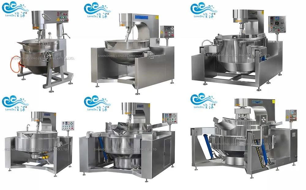 CE Approved White Pepper Sauce Cooking Mixer Machine Automatic Cooking Mixer Pot Pasta Cooking Machine