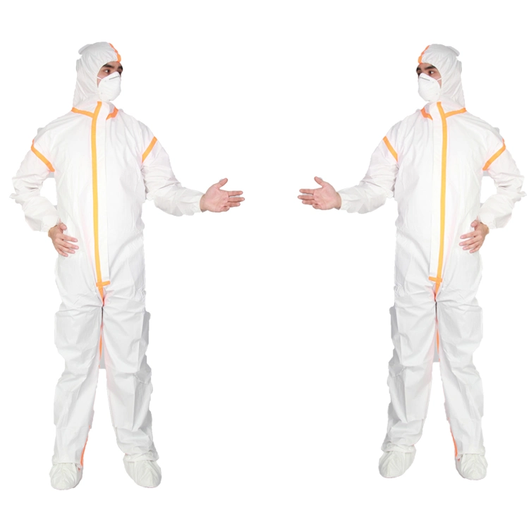 Microporous CAT III type4/5/6 disposable protective chemical coverall