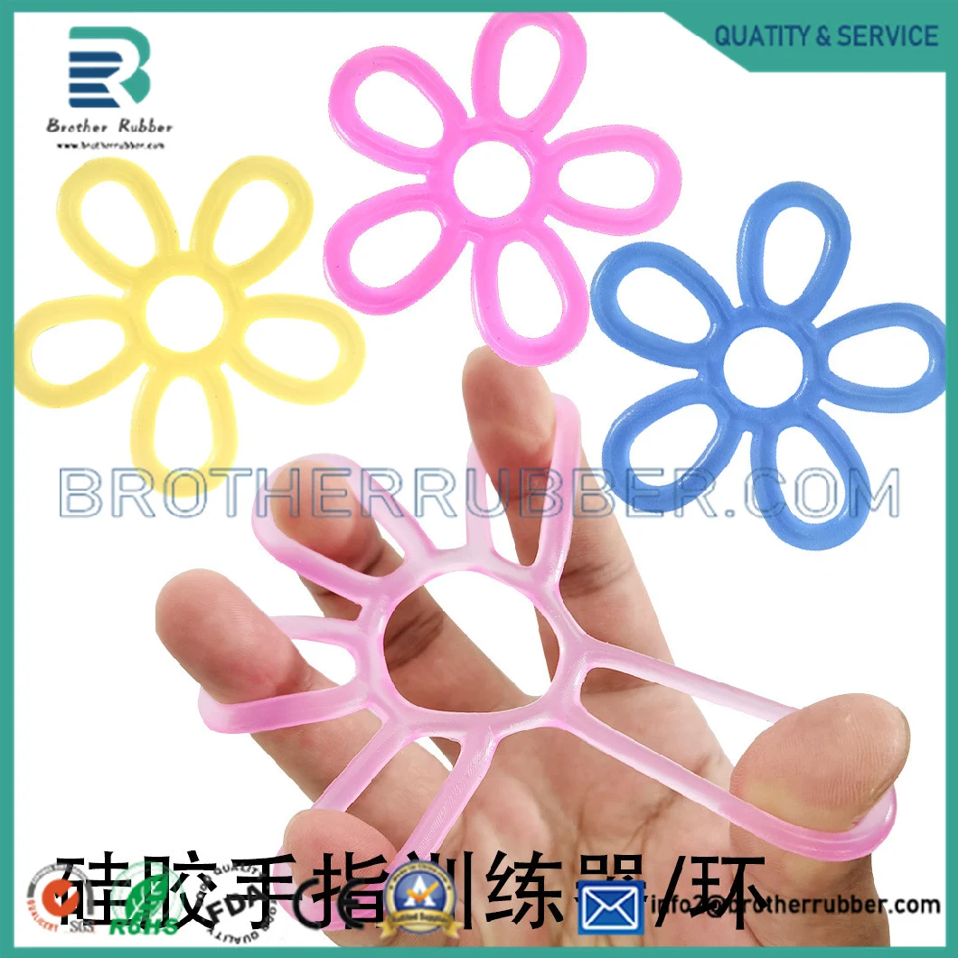 Hot Selling Silicone Finger Rally Ring Rally Five-Hole Rally Finger Strength Exerciser Rehabilitation Device