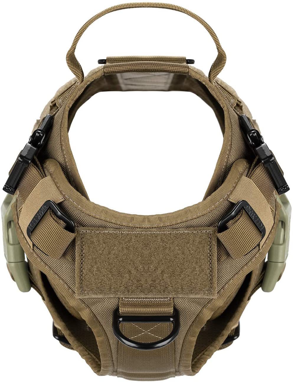 Tactical Dog Harness with 2X Metal Buckle Working Dog Molle Vest
