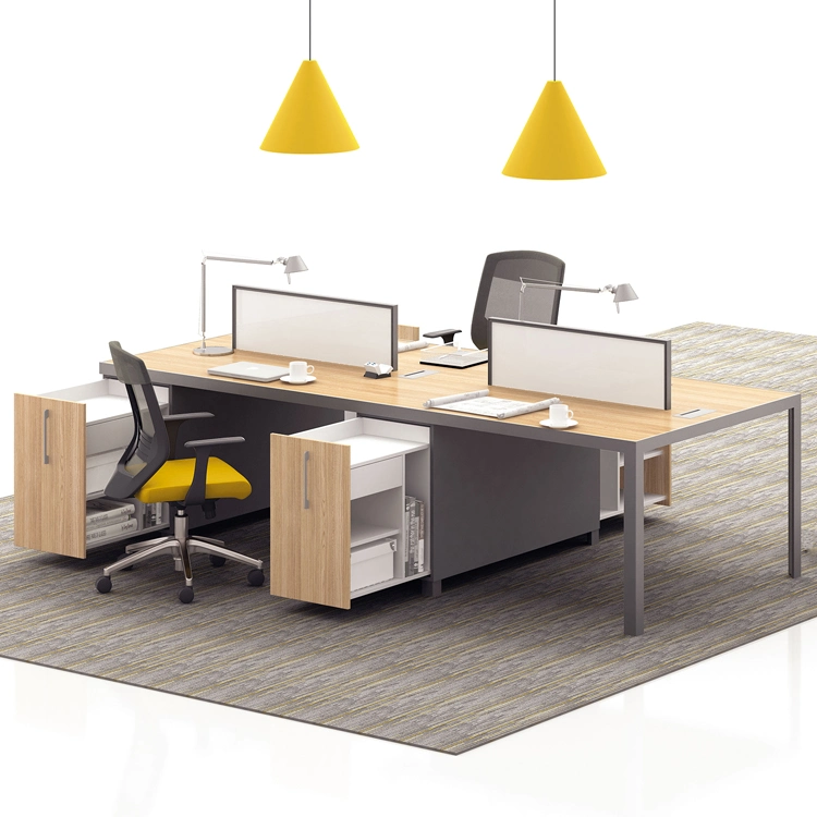 2020 Latest Nice Design Executive MDF Wood Veneer Executive Office Workstation Partition