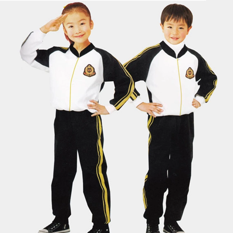 School Uniforms Jacket OEM Custom Polyester Kid Children Casual Tracksuits