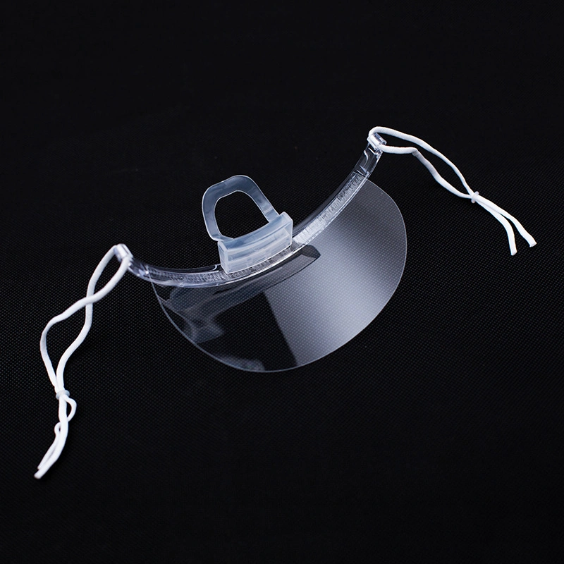 Kitchen Use Chef Tool Anti-Saliva Spray Transparent Plastic Face Shield Mask