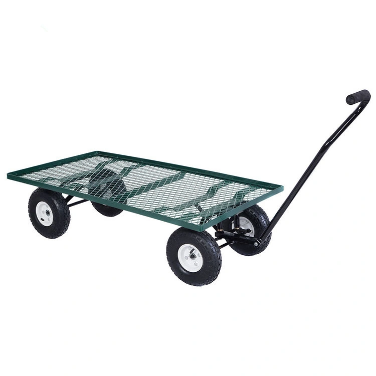 Hot Sale OEM Mesh Foldable Steel Garden Tool Carts Price, Wholesale Garden Carts