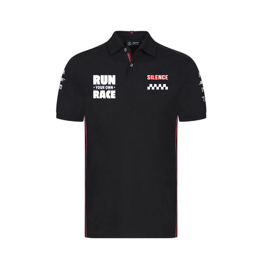 2021 New F1 Racing Team Short Sleeve T-Shirt Polo Shirt Lapel Print Car Overalls Custom
