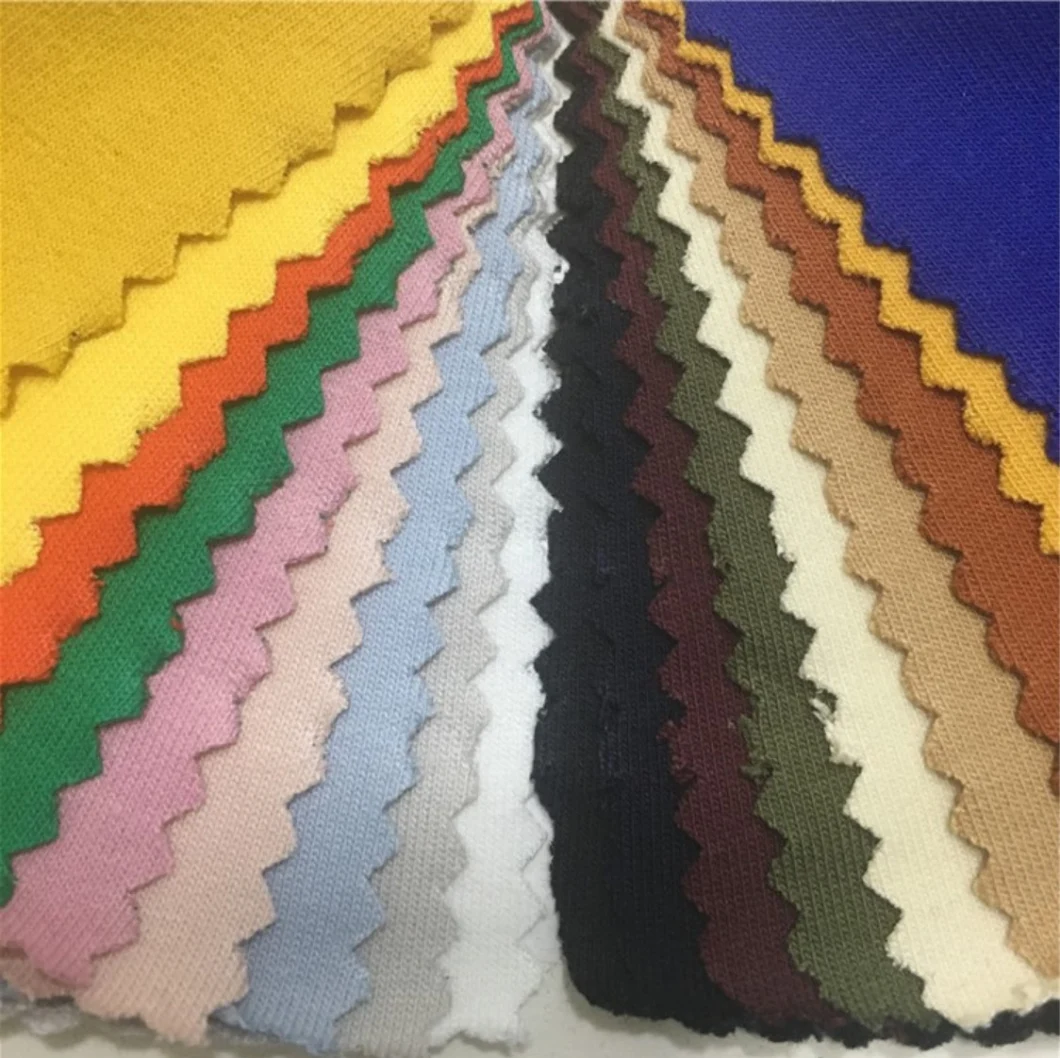 Factory Outlets Wholesale Terry Fabric for Cotton and Spandex CVC Spandex Sportswear Sold Fabric