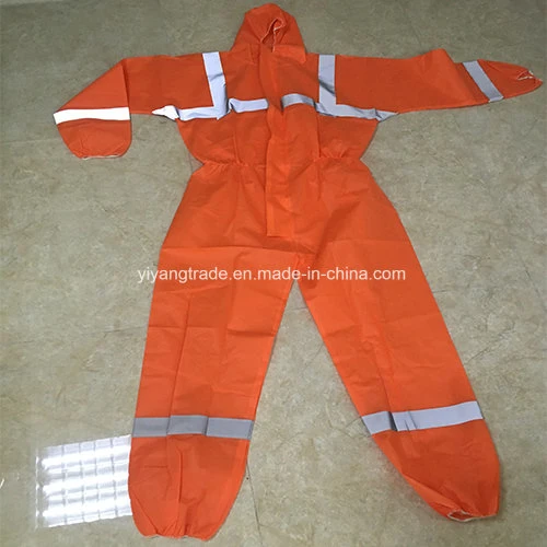 Custom Disposable Reflective Strip Coveralls Working Overalls