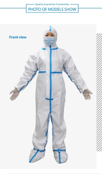 Medical Safety Suit PPE Non Woven Disposable Medical Protection Suit Isolation Gown Overalls