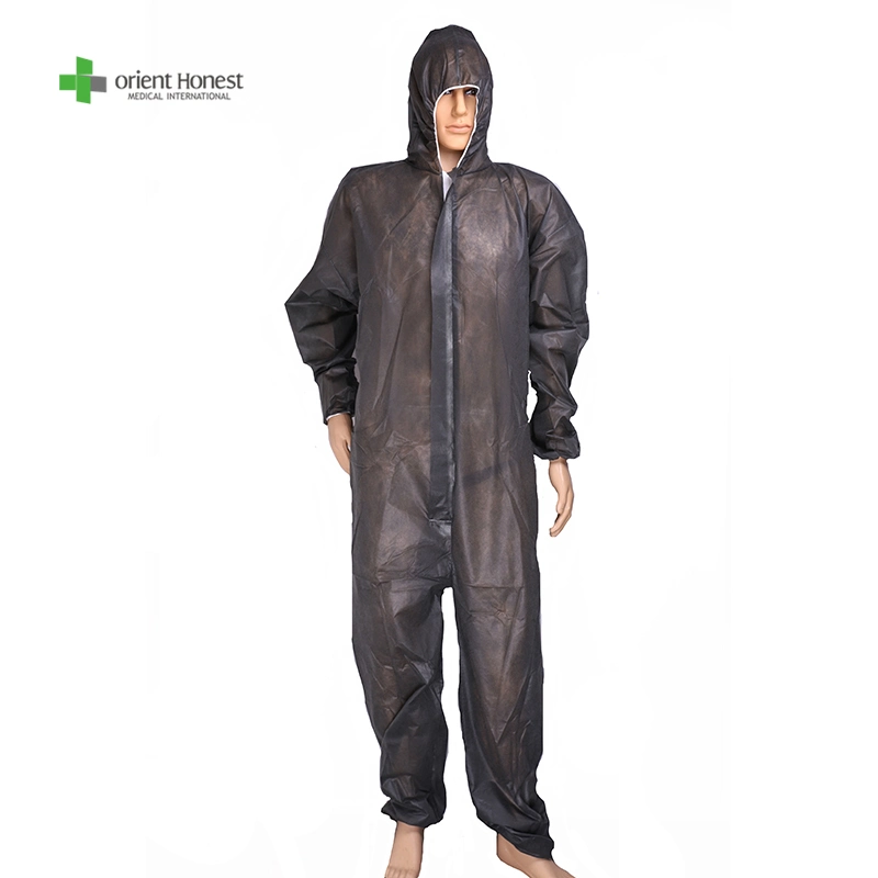 PP/SMS/Microporous Disposable Uniforms for Food, Printing Industry Use Disposable Overalls