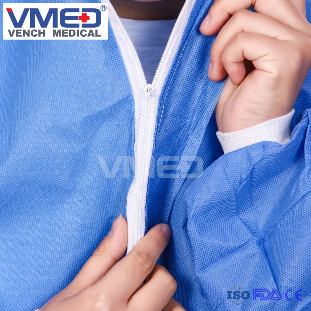 Protective Clothing Disposable Nonwoven SMS Microporous Working Coveralls/Overalls