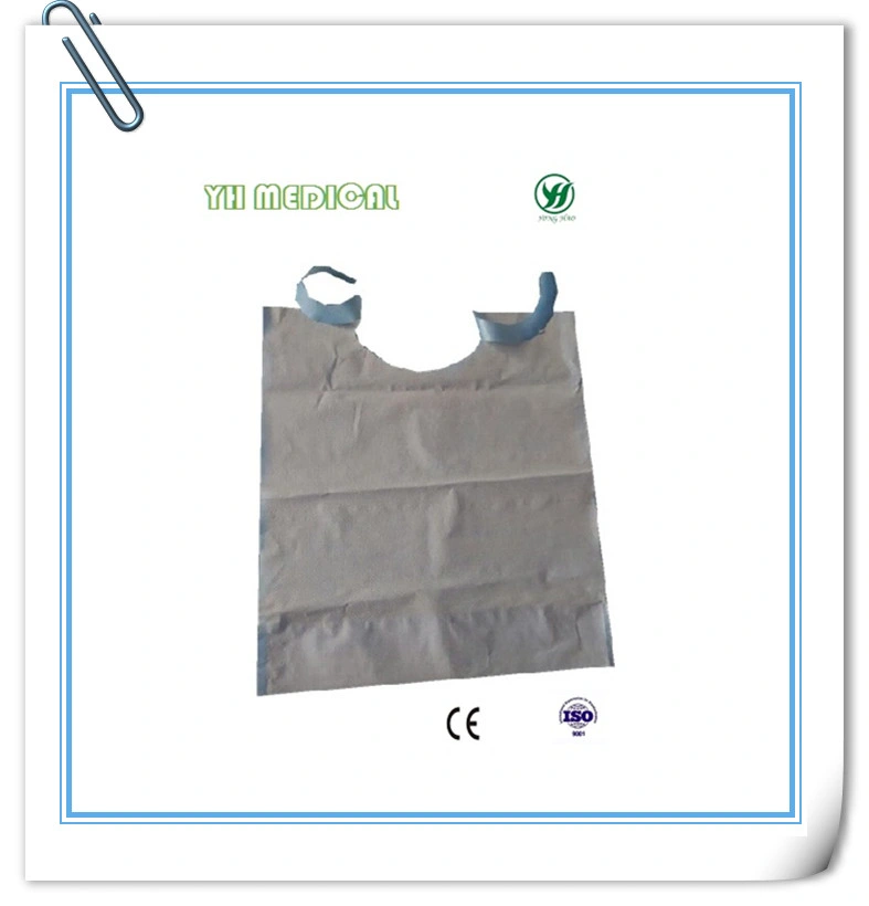 Disposable Paper Adult Bib with Neck Tie