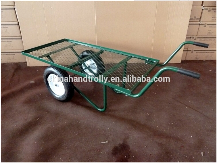 Heavy Duty Platform Metal Garden Tool Cart Moving Garden Cart