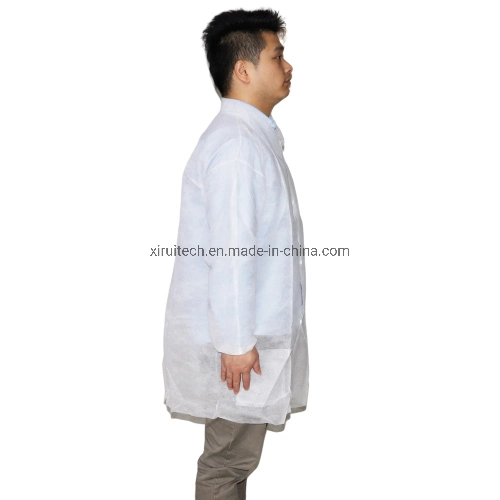 Elastic Cuffs Medical Protective Garments Non-Woven/SMS/PP Pharmaceutical safety Product Healthcare Disposable Lab Coat