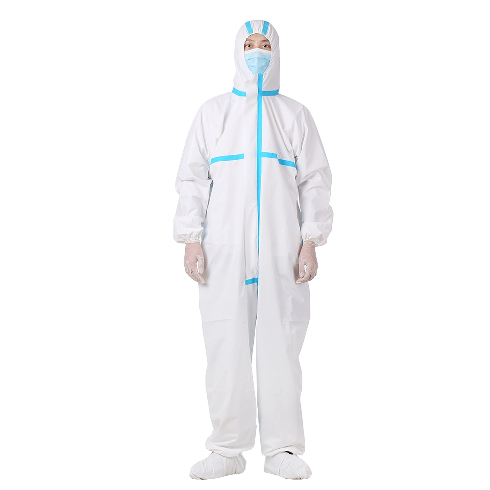 Disposable Suit Microporous Coverall Waterproof Protective Clothing Overalls