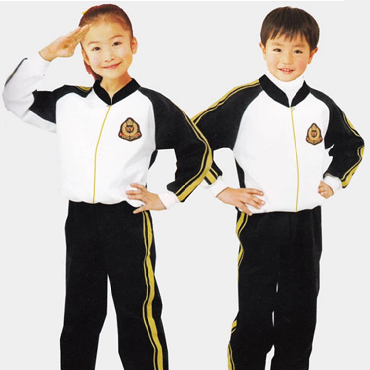 School Uniforms Jacket OEM Custom Polyester Kid Children Casual Tracksuits