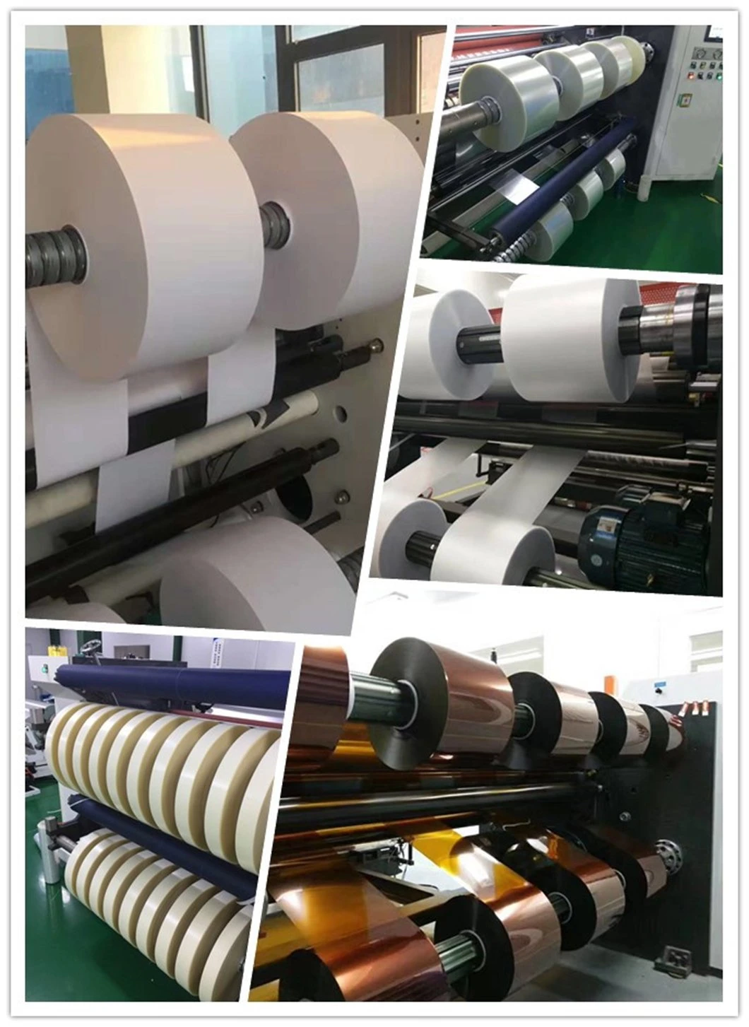 Full Automatic Unloading Paper Film Jumbo Roll to Small Roll Slitter