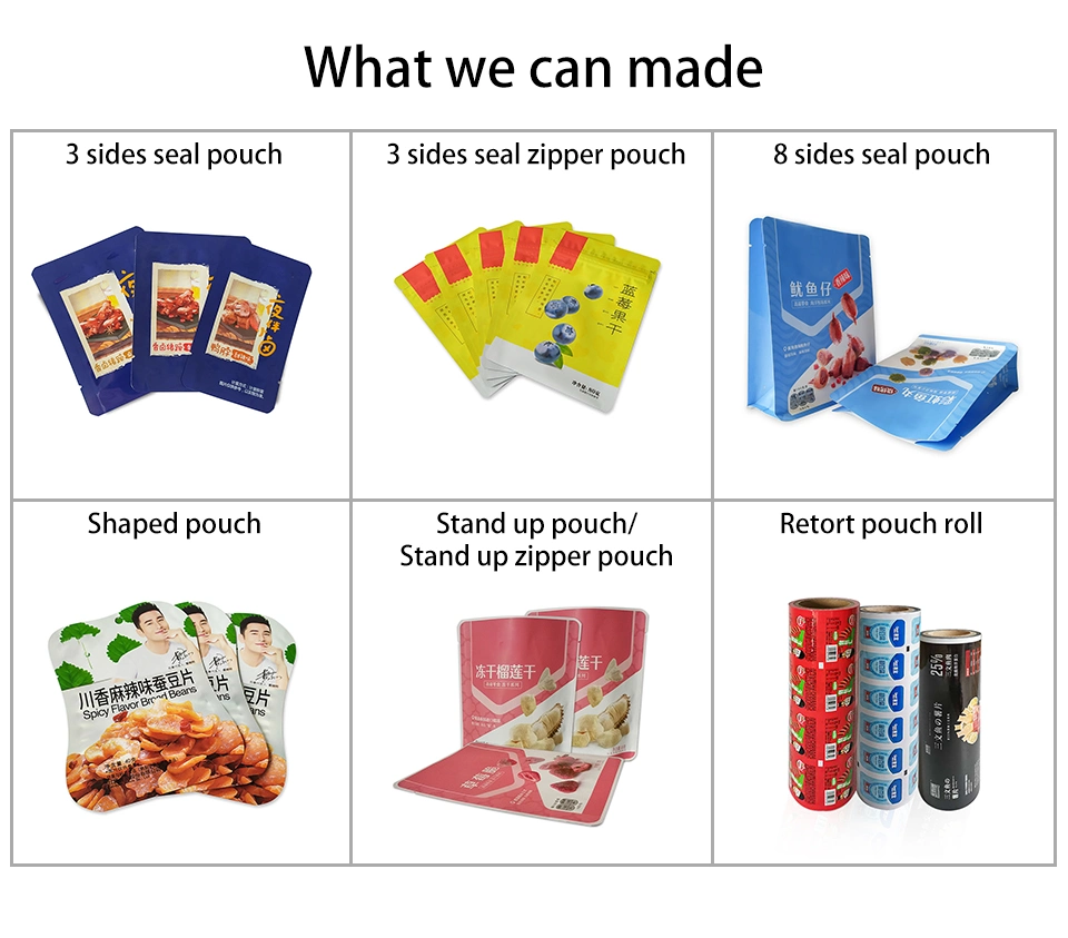 Automatic Packaging Stretch Film Roll Food Packaging Plastic Roll Film for Biscuits Cookie Snack