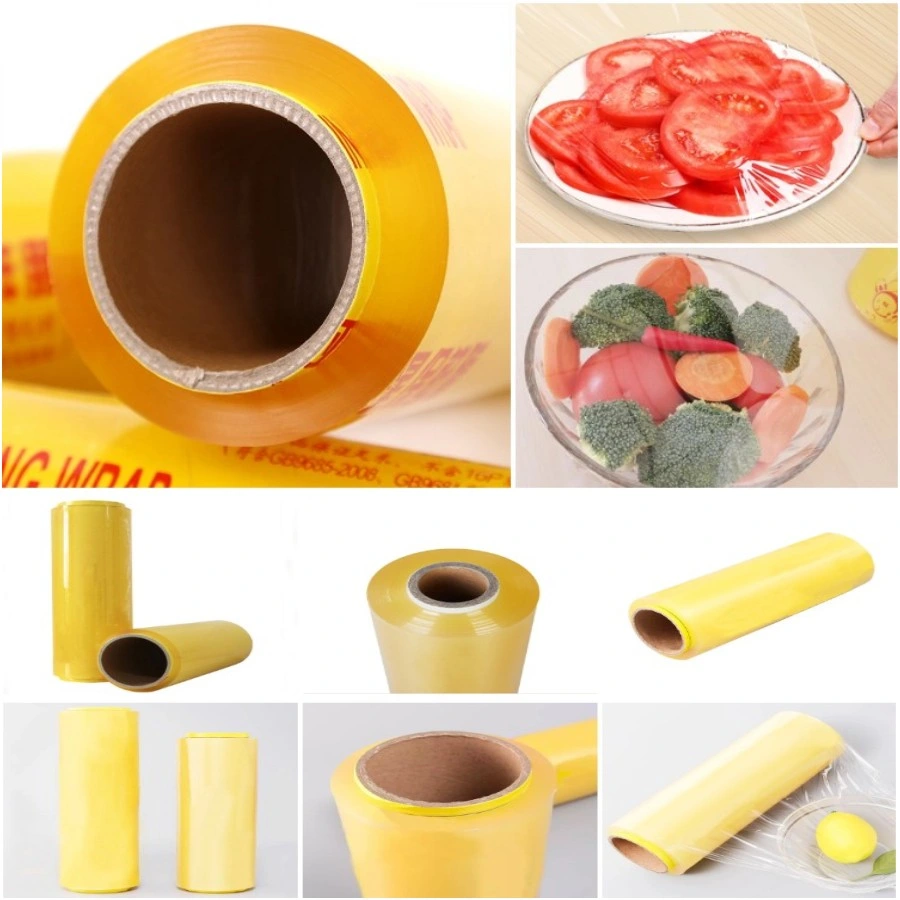 12mic*50cm Customized PVC Cling Film Wrap Transparent Food Grade Cling Film