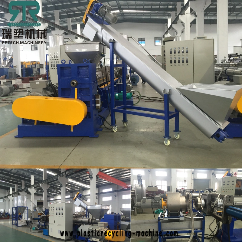 Plastic LLDPE Stretch Film Granulator for Working with Agglomerated Stretch Film LLDPE Material