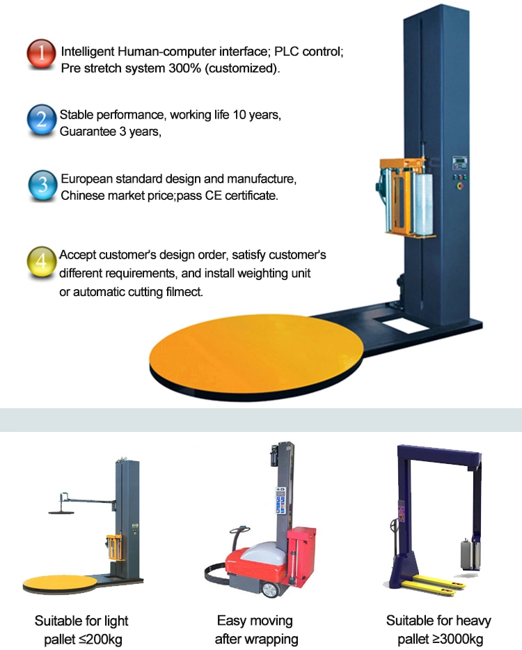 Pallet Wrapping Machine/Stretch Film Wrap Machine/Pallet Wrapper for Sales