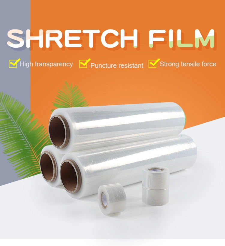 Wholesale Custom PE Hand/Machine 50cm Multi-Specification Transparent Stretch Film Logistics Packaging Protection Film