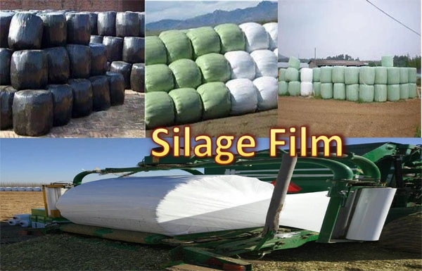 Silage Stretch Wrap Film/Black-White-Green-Pink Silage Wrap Film