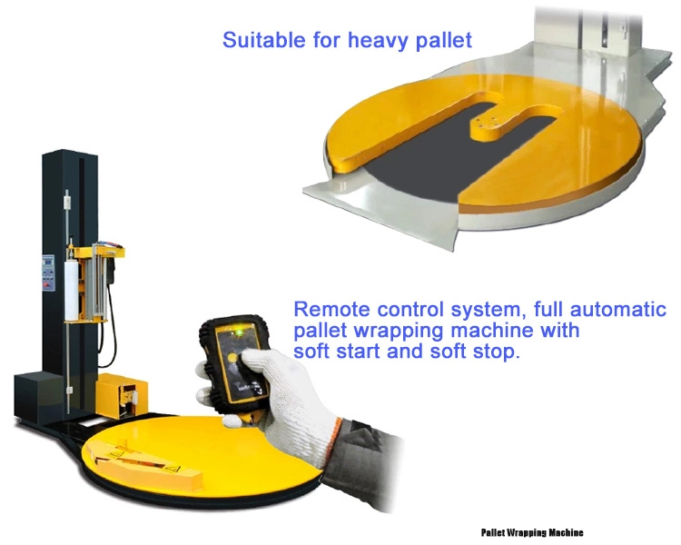 Pallet Shrink Wrap Machine / Mobile Turntable Stretch Pallet Wrapper