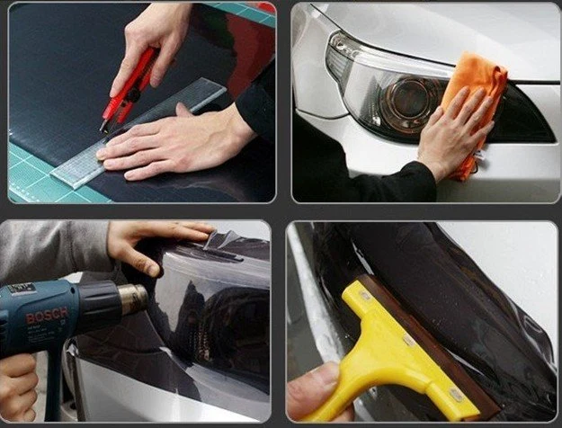 Calendared Car Wrapping Film Car Headlight Wrapping Films