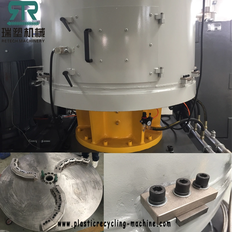 Plastic LLDPE Stretch Film Granulator for Working with Agglomerated Stretch Film LLDPE Material