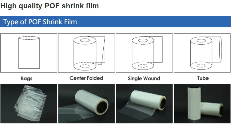 Polyolefin POF Shrink Wrap Plastic Film for for Bottle Label