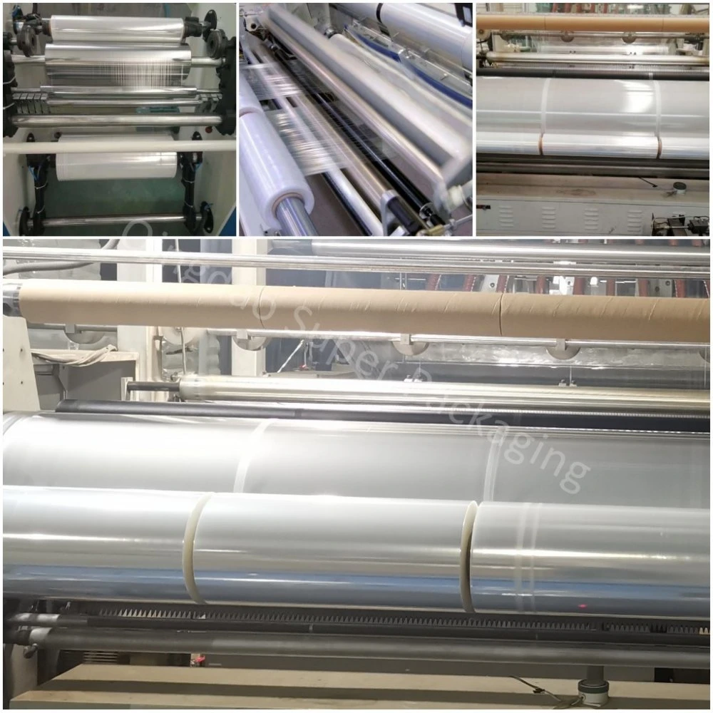 Factory Wholesale Clear PE Plastic Pallet Film 1500m Machine Stretch Film