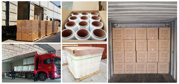 Transparent Pallet Stretch Film Pallet Packing Wrapping Stretch Film 50cm Width Factory Price Cast LLDPE Shrink Wrap