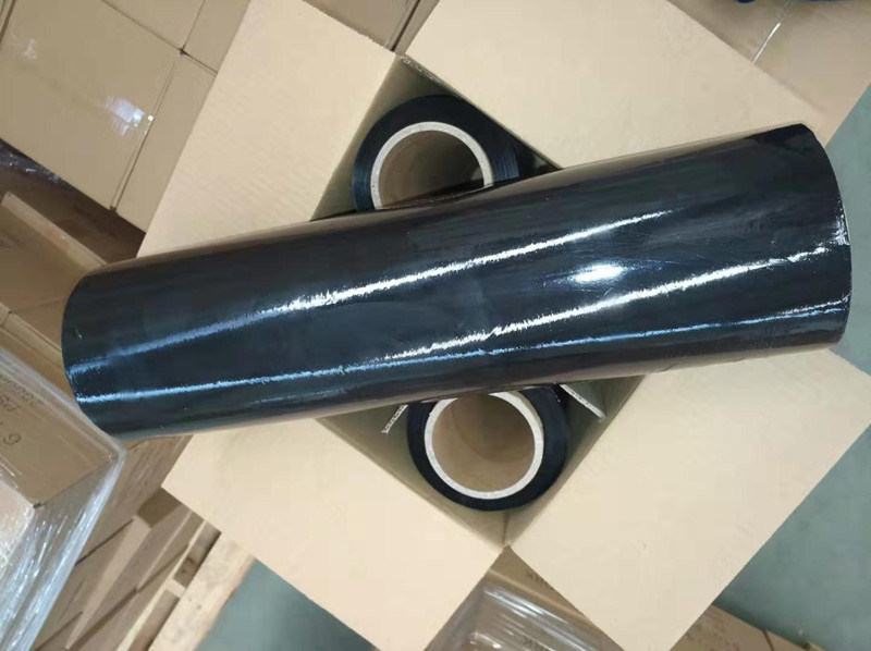 Factory Price 20 Micron 50cm Pallet Stretch Wrap Black Cast PE Stretch Film