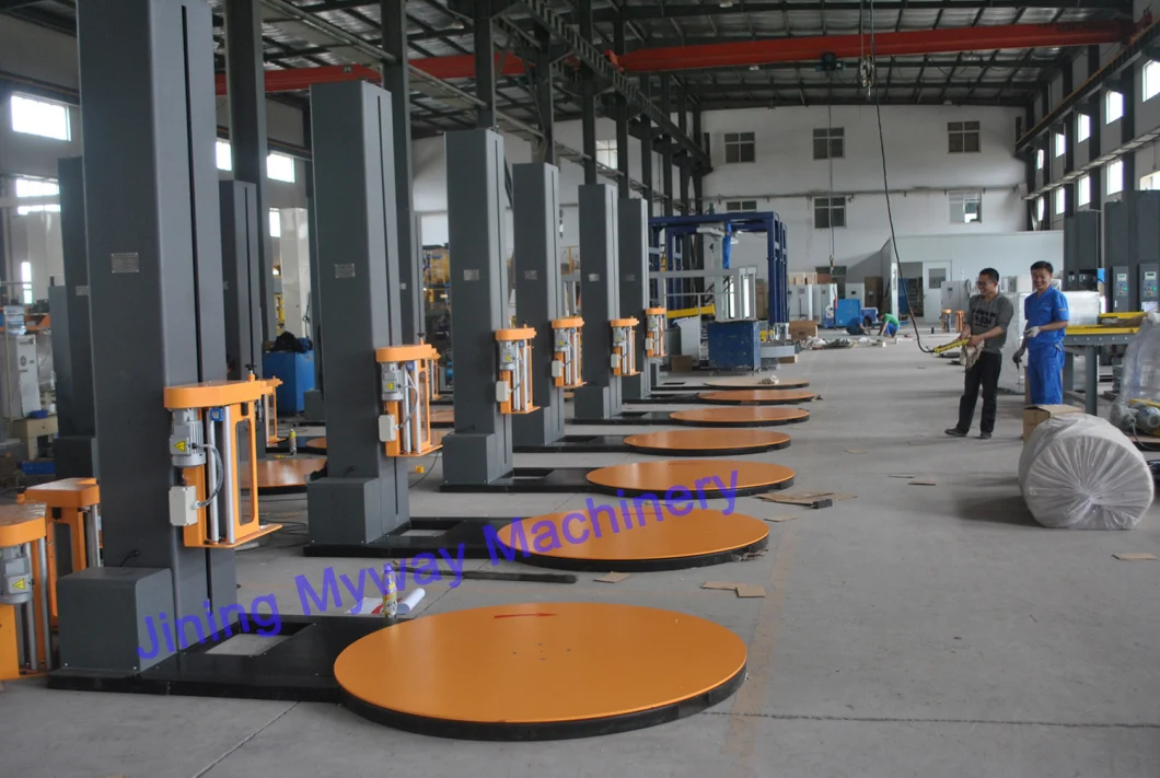 Pallet Stretch Film Wrapping Machine Pallet Wrapper with PLC Pallet Wrapping Machine Pallet Wrapper