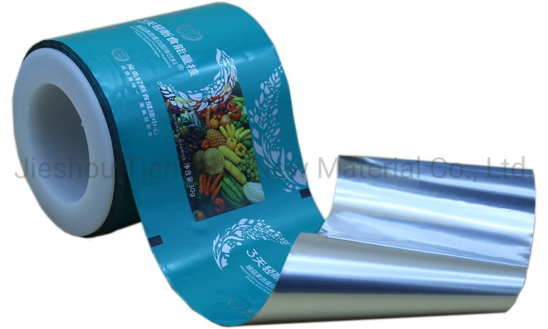 FDA Approved Plastic Stretch Sachet Packaging Roll Food Packing Heat Seal Pet Metalized Film