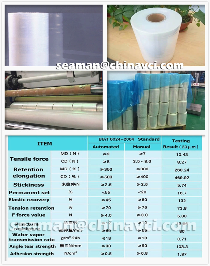 Clear Cast LLDPE Stretch Silage Wrap Film Stretch Foil Pallet Power Strech Wrap Film