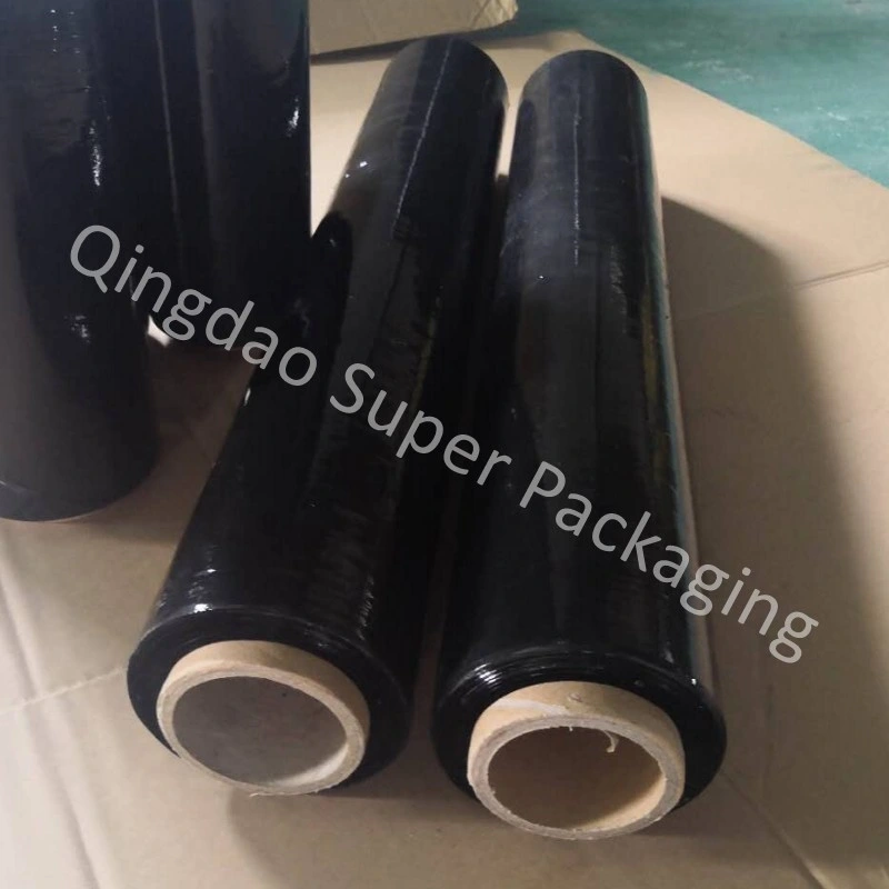 PE Material and Packaging Usage Pallet Shrink Wrap Custom Color Opaque Black Stretch Film