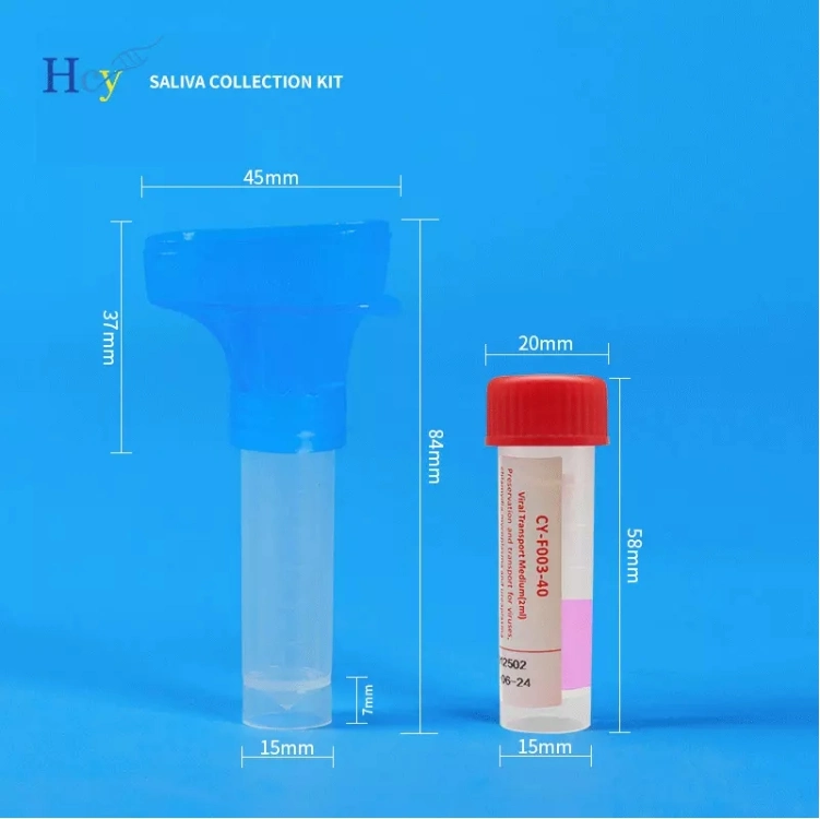 Saliva Collection Kit Sputum Container Self Sample Collection Kit for PCR Test Saliva Collection Test Kit